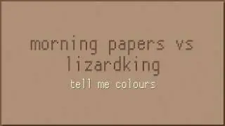 Morning Papers vs Lizardking - tell me colours
