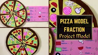 Fraction Pizza Project | Fraction Activity | Maths Working Model | Fractions #pizza