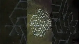 13×7 dots Kambi Kolam/Melikala Muggu Rangoli