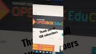 Thank you all - 10K subscribers 