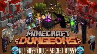 Minecraft Dungeon ALL BOSSES (2 DLC + SECRET BOSS)