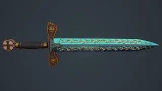 Speed Modeling | The Dagger called Excalibur for ArtStation Challenge | Maya 2019