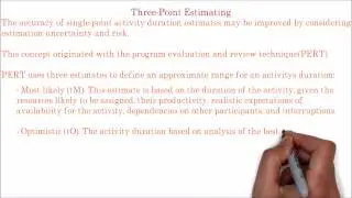 40. PMP | What is 3 point estimation | PERT estimation