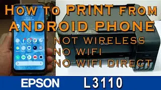 HOW To PRINT From ANDROID PHONE To Your | EPSON L3110 | TURN ON CC FOR ENGLISH SUBTITLE