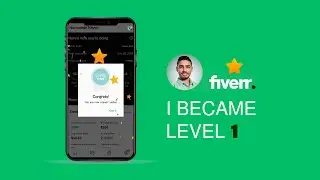 Thrilled to hit Level 1 on Fiverr! 🌟