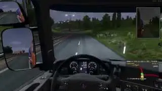 Euro Truck Simulator2 Multiplayer.Даже в игре нужно соблюдать ПДД