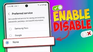 How to Enable or Disable Password Autofill Service on Samsung | Off/Activate Samsung Pass Autofill
