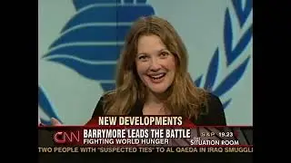 Drew Barrymore & The World Food Programme interview on CNN - May 10, 2007
