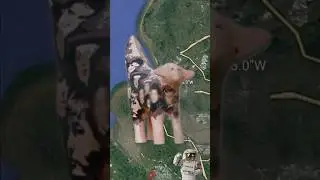 I found a strange statue on Google Earth #map #googleearth #googlemaps #ytshorts