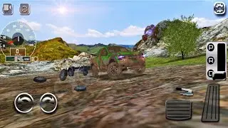 4x4 Off-Road Rally 7 Free Ride and level_through the mountain shaking_android gameplay#