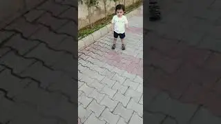 Baby Viyansh playing football