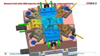 Unmanned aerial vehicle (UAV) magnesium alloy frame die design for casting manufacturing by Upmold