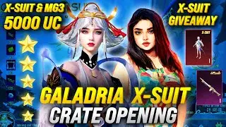 Got X-Suit and MG3 in 5000 UC 😱 | New Galadria X-Suit Crate Opening Trick | X-Suit Giveaway