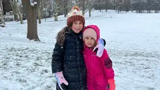 Brincando na Neve! Cabelo Congelou de tanto Frio 🥶❄️