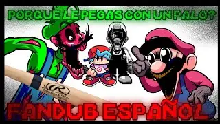 FNF | Porque le pegas con un palo? | Fandub Español | Mario Madness V2 | By 