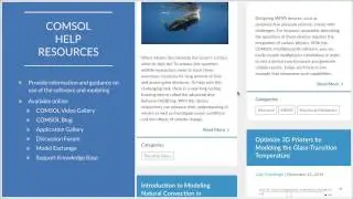 How to Use the Simulation Help Resources from COMSOL