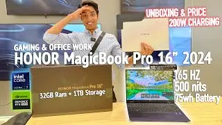 HONOR MagicBook Pro 16" AI Laptop Review🔥 | 3K Display 165 HZ with 32GB Ram + 1TB Storage for Games