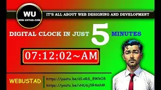 How to create digital clock in Notepad using Html CSS & JS | Create Digital clock in just 5 minutes