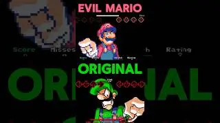 FNF Mario’s Madness Oh God No Evil Mario VS Original Animation Comparison!