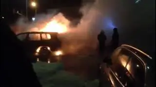 Пожар на ул Москвитина 1к1
