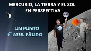 Mercurio, La Tierra y el Sol en Perspectiva: Un Punto Azul Pálido
