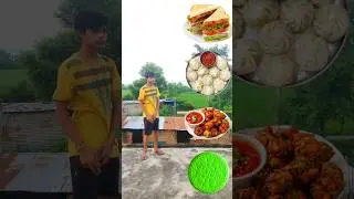 Biscuits Rotating To Sandwich, Momos, Pakodi, Golgappe - vfx magical video #funny #shortsfeed