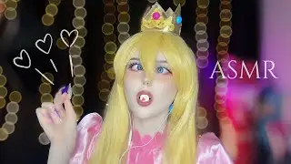 Tiny Food ASMR 🍕 🍔 🍭 Princess Peach Cosplay