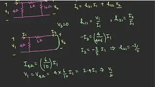 Equivalent circuit of h-parameters and solving problems for finding h-parameters of two port network