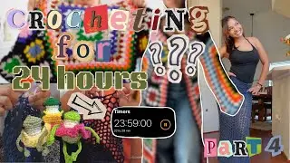 how much can i crochet in 24 hours, pt. 4 | crochet vlog