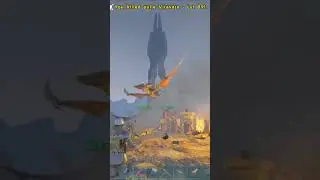 Maewing Rocket Running a Pillar Base in ARK...