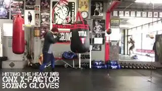 Hitting the Heavy Bag With ONX X-Factor Boxing Gloves