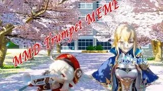 Genshin impact MMD Trumpet MEME  (MMD MOTION DL)