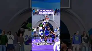 2K25 Ja Morant build INSANE Contact Putback Dunk that throws defender out of bounds🤯 #2kcommunity