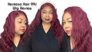 RED HUMAN HAIR|Hermosa Hair 99J BW Wig Review collab with 