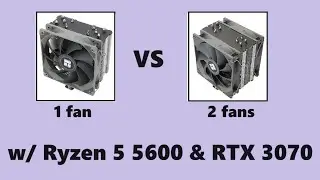 Ryzen 5 5600 & RTX 3070 in 2024!  2 fans vs 1 fan on Thermalright CPU Cooler