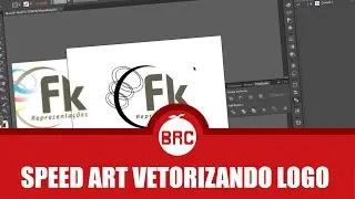 speed art vetorizando logo