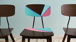 Ask SW  How To Paint Color Blocked Chairs   Sherwin Williams