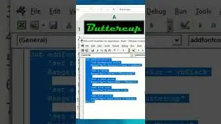 How to add font color by using VBA