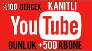 YOUTUBE ABONE (HİLESİ) 1 GÜNDE 1000 ABONE YAPMA