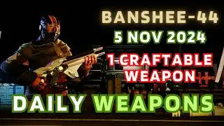 1 CRAFTABLE. Yesterday was much better - Banshee-44 Destiny 2 Gunsmith Inventory