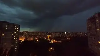 [Timelapse] Вечерняя гроза 22.08.2017.
