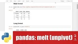 สอน Python สำหรับ Data science: การ melt/unpivot pandas DataFrame