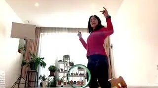 chin Stand with Yoga Wheel