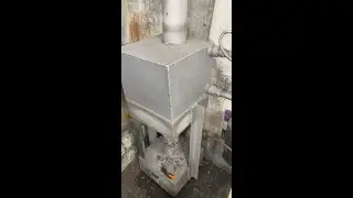 Печь работающая на отработанном масле...