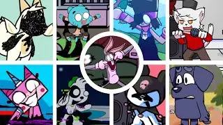 Cartoon violence but every turn a different character sings it [+FLP]