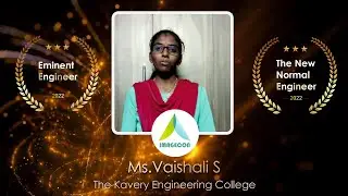 Engineer's Day Awards 2022- Ms. Vaishali S-Finalist | The Kavery Engineering College