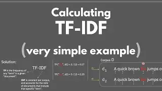 Calculate TF-IDF in NLP (Simple Example)