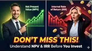 NPV (Net Present Value) & IRR (Internal Rate of Return) Explained | Project Management  Made Simple