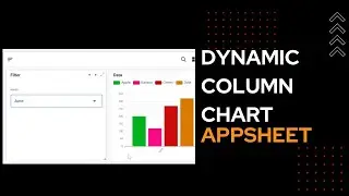 Dynamic column chart in appsheet in hindi