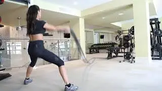 23. DOUBLE ARM SPIN - (INSIDE OUT AND OUTSIDE IN) - BEST BATTLE ROPE EXERCISES
